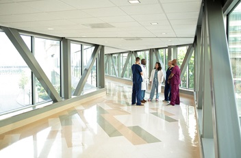 Glass Bridge Covered Physicians Talking